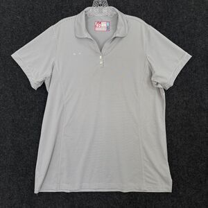 Chick-fil-A Oobe Hydrochill Polo Shirt Women's XL Gray Striped Uniform Work